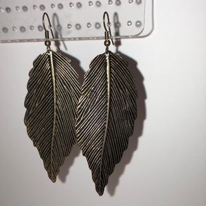 Jewelry - Brass Leaf Earrings Jewelry - Brass Leaf Earrings